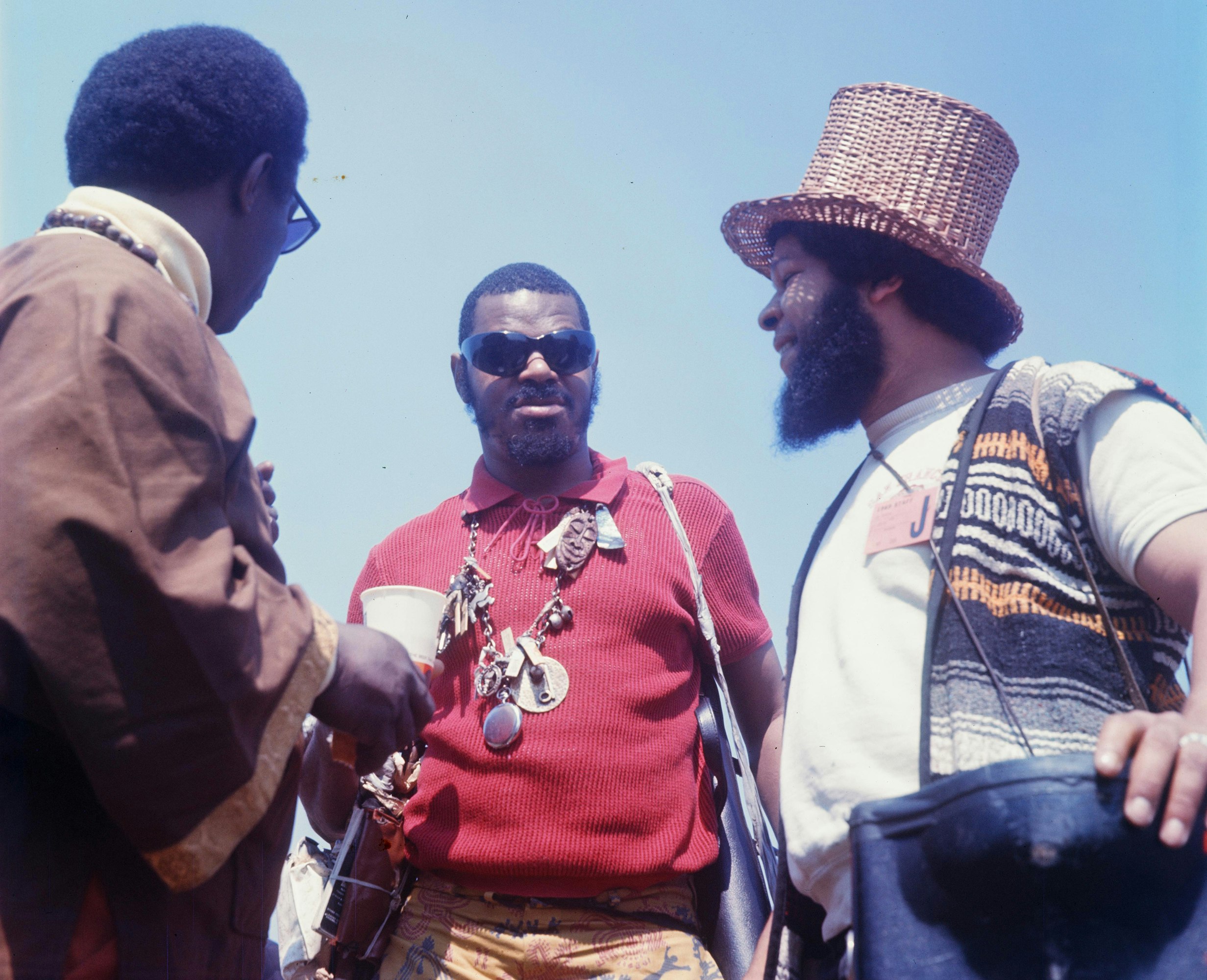 Rahsaan Roland Kirk at Newport Jazz Festival, July 4, 1969. Photo by David Tan via Shinko Music/Getty Images.